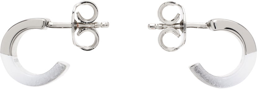 Сережки Maison Margiela MM6 Maison Margiela Minimal Hoop Earrings білий | SM7VG0090 P8339