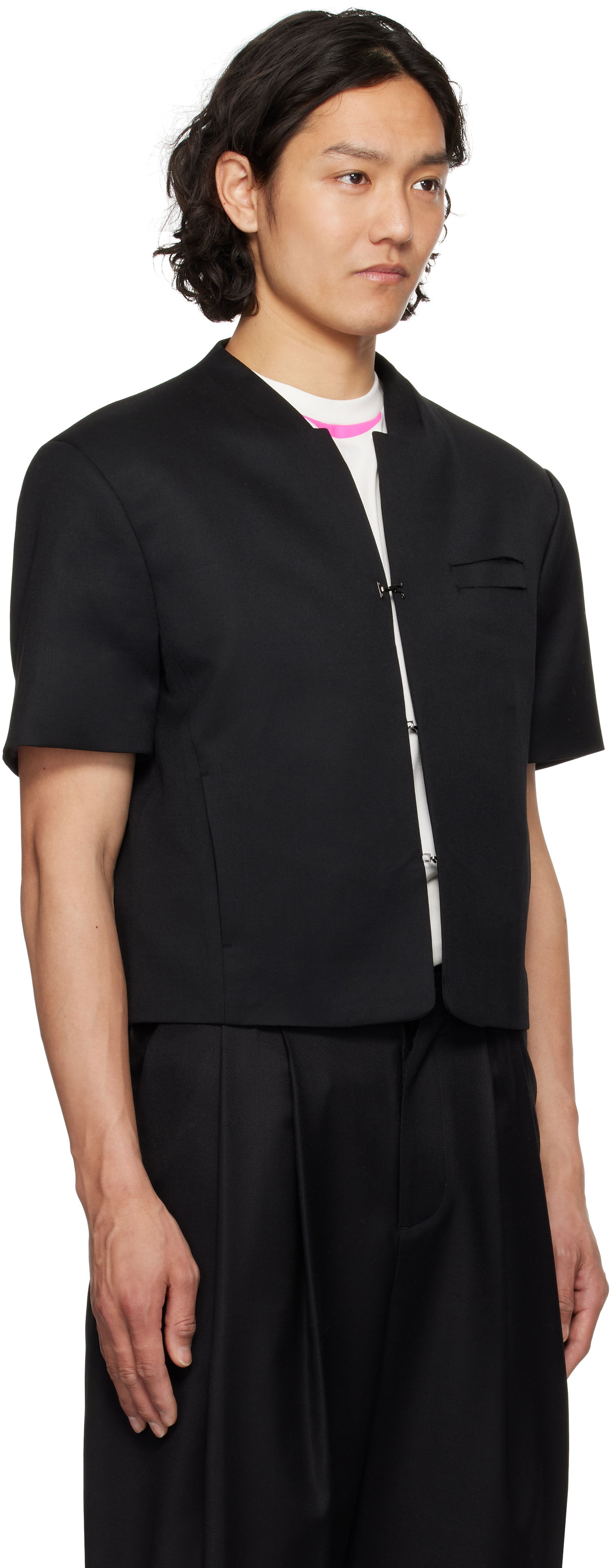 Куртка ADER ERROR ADER error Set-Up Short Sleeve Blazer чорний | BO01SSBZ0206BK, 1