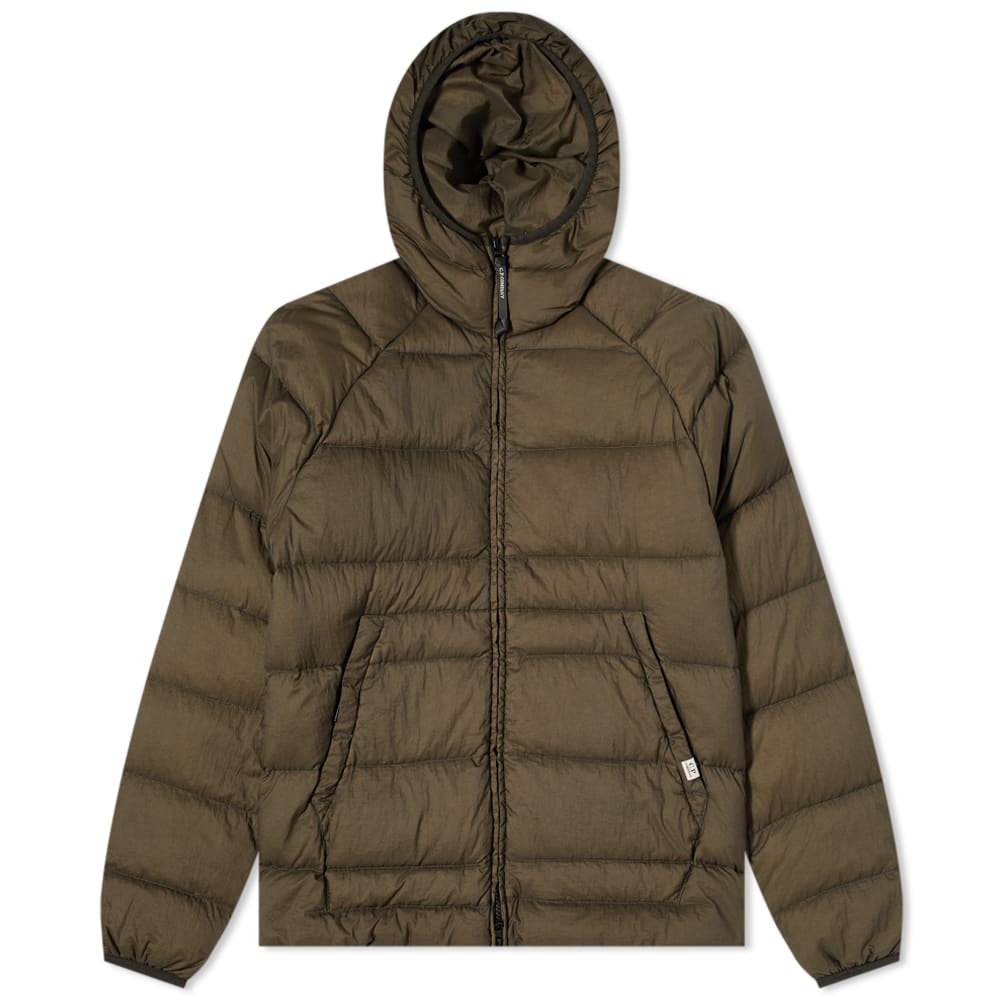 Пуховик C.P. Company Nylon Hooded Liner Down Jacket Зелений | 11CMOW164A-006110G-683, 0