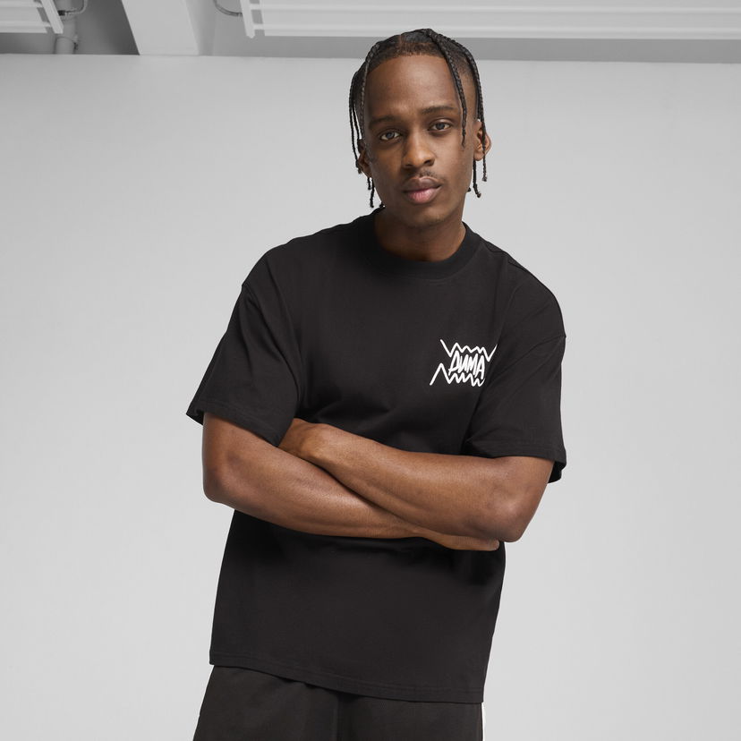 Футболка Puma Jaws Core Basketball T-Shirt чорний | 630493_01