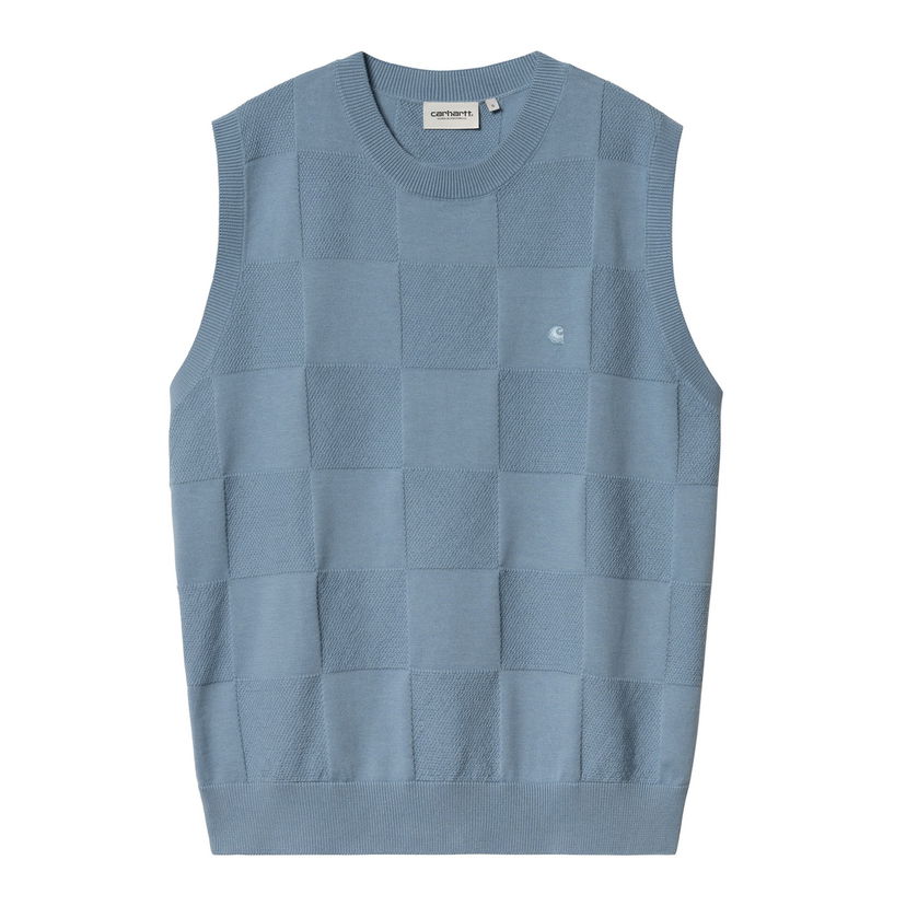 Cветр Carhartt WIP Checkered Knit Vest Синій | I034544_6