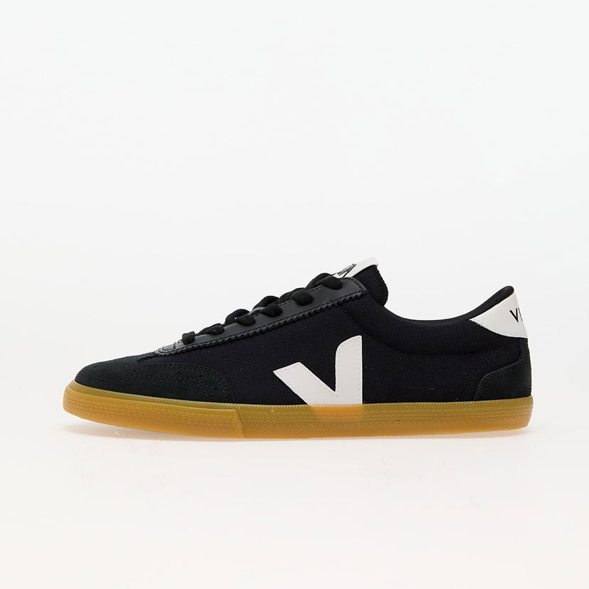 Кросівки та взуття Veja Volley Canvas Black/ WHite/ Natural чорний | VO0103529B