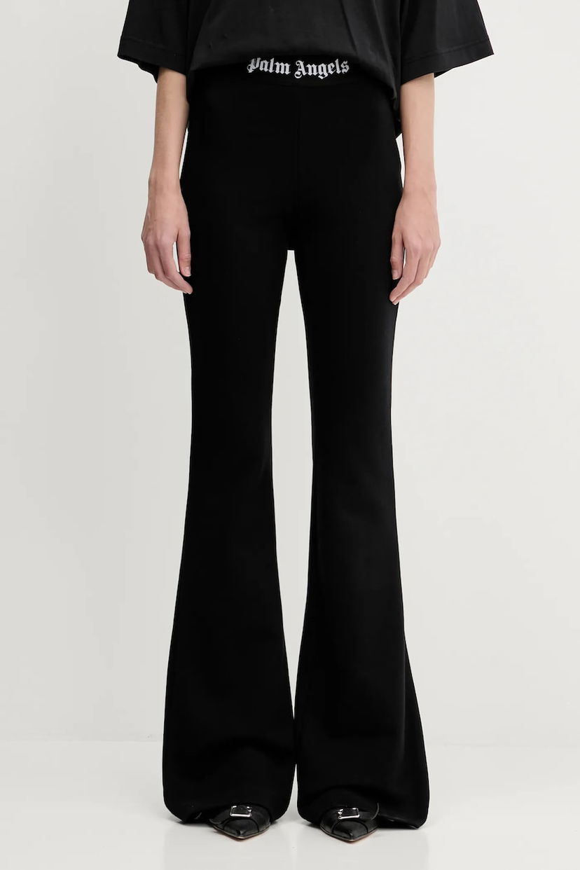 Легінси Palm Angels Palm Angels Classic Logo Tape Flare Pants чорний | PWCH017C99FLE0011010