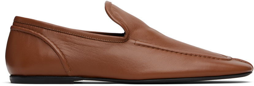 Одяг Dries Van Noten Dries Van Noten Leather Loafers Коричневий | MS251-1480