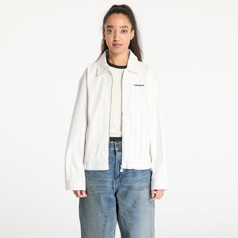Куртка adidas Originals Pinstripe Harrington Jacket білий | JJ3476