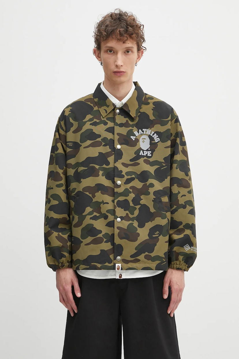Куртка BAPE A Bathing Ape Gore-Tex Wind Stopper Coach Jacket Зелений | 1K70140005