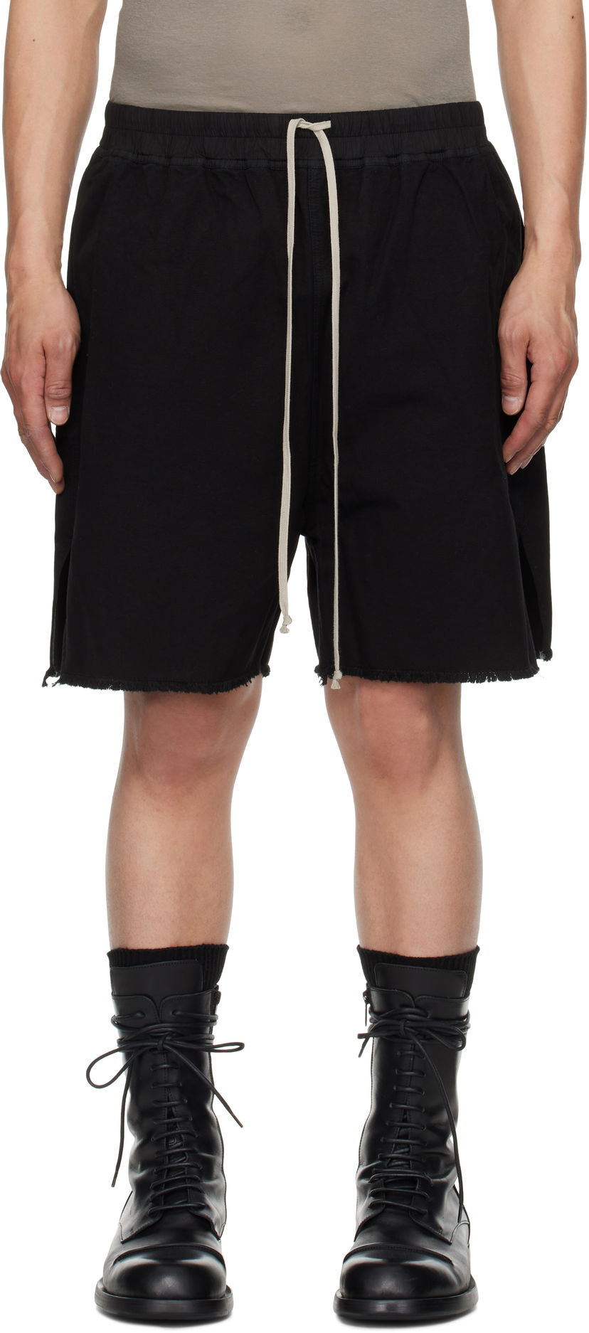 Шорти Rick Owens DRKSHDW Hollywood Long Boxers Shorts чорний | DU01E3383 CVS