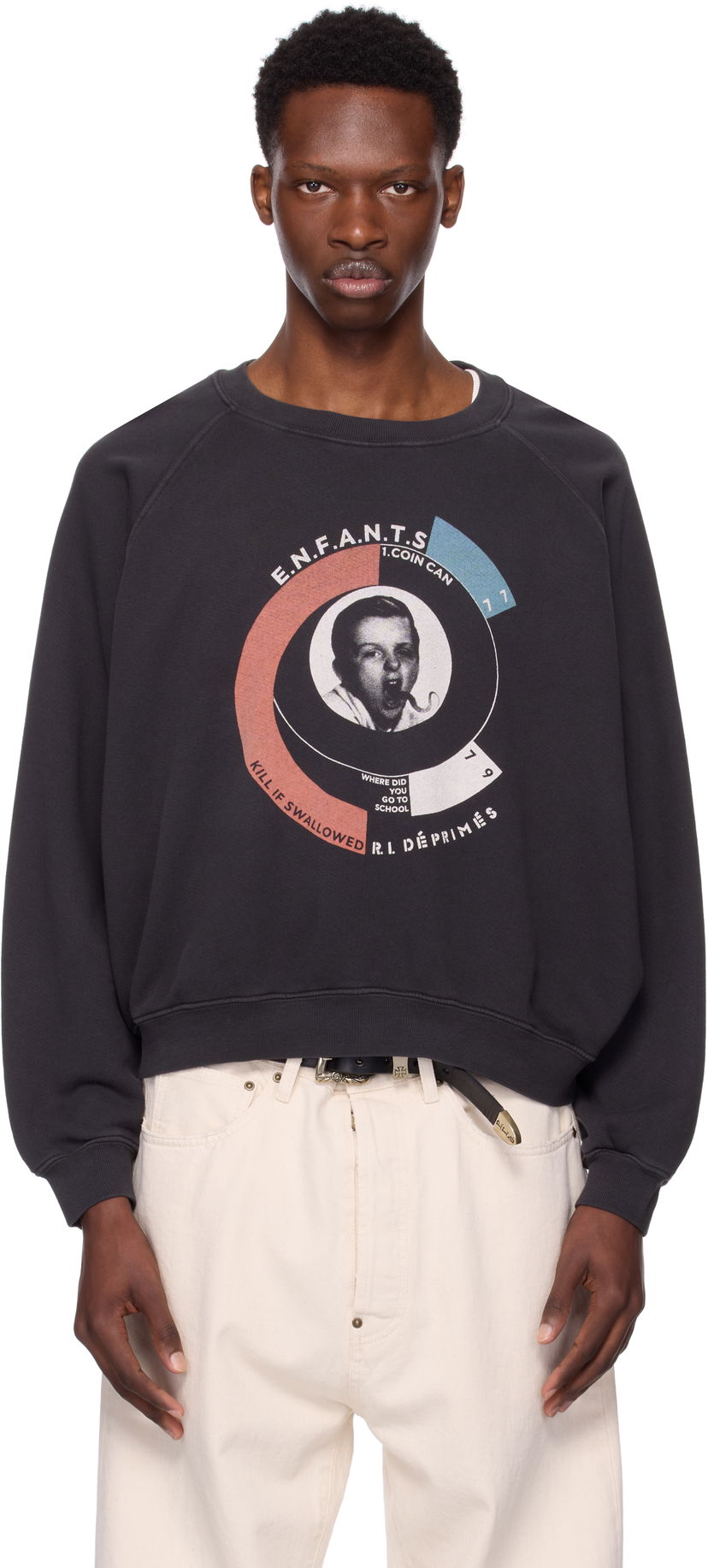 Світшоти Enfants Riches Déprimés Enfants Riches Déprimés Snake Boy Raglan Sweatshirt чорний | 020-470