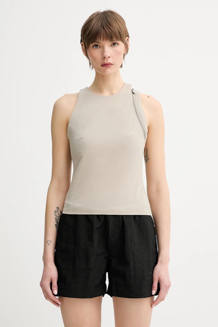 Безрукавка HELIOT EMIL Heliot Emil Zipper Detail Sleeveless Top бежевий | SS25.W.13.077.ST18.CO