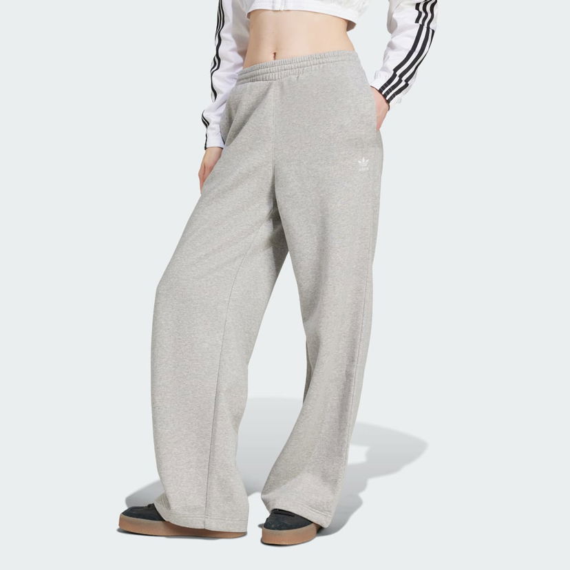 Спортивні штани adidas Performance Wide Leg Fleece Sweatpants Сірий | JN3028