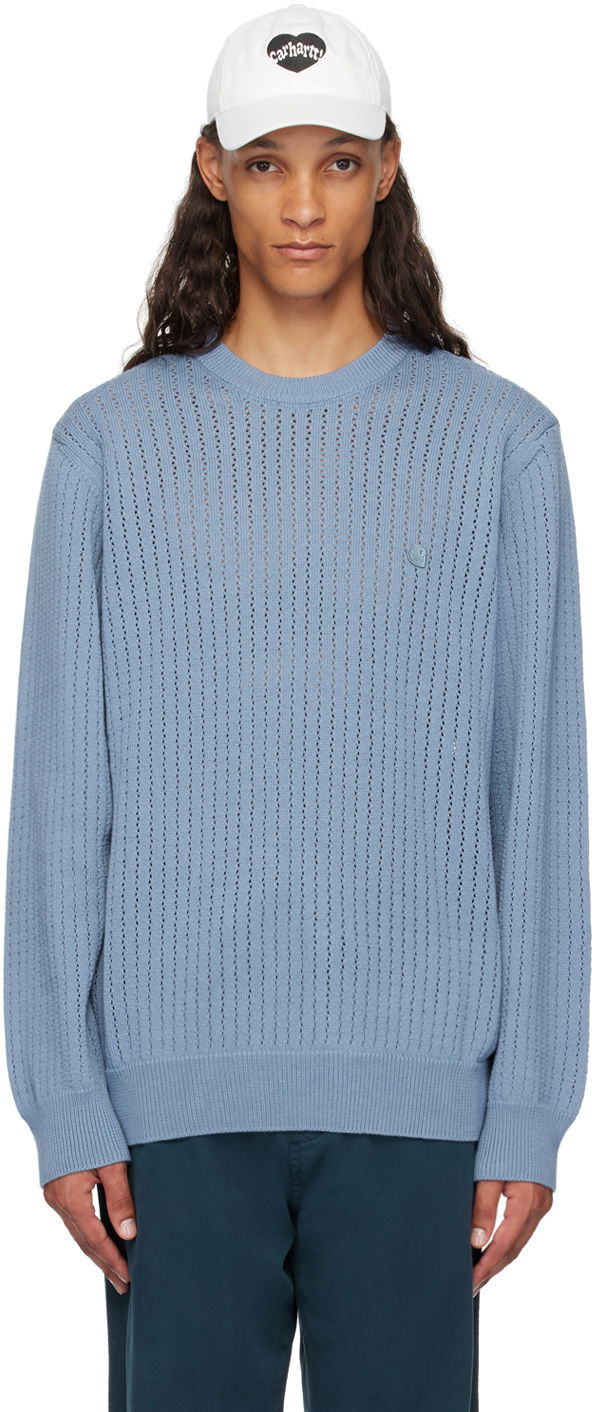Cветр Carhartt WIP Caleb Knit Sweater Синій | I033714