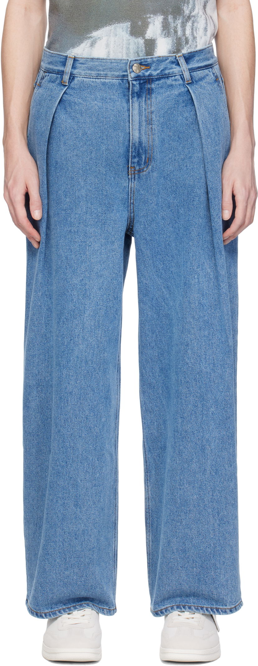 Джинси ADER ERROR ADER error Sig; TRS Tag 02 Jeans Синій | BO42FYJE0102SB