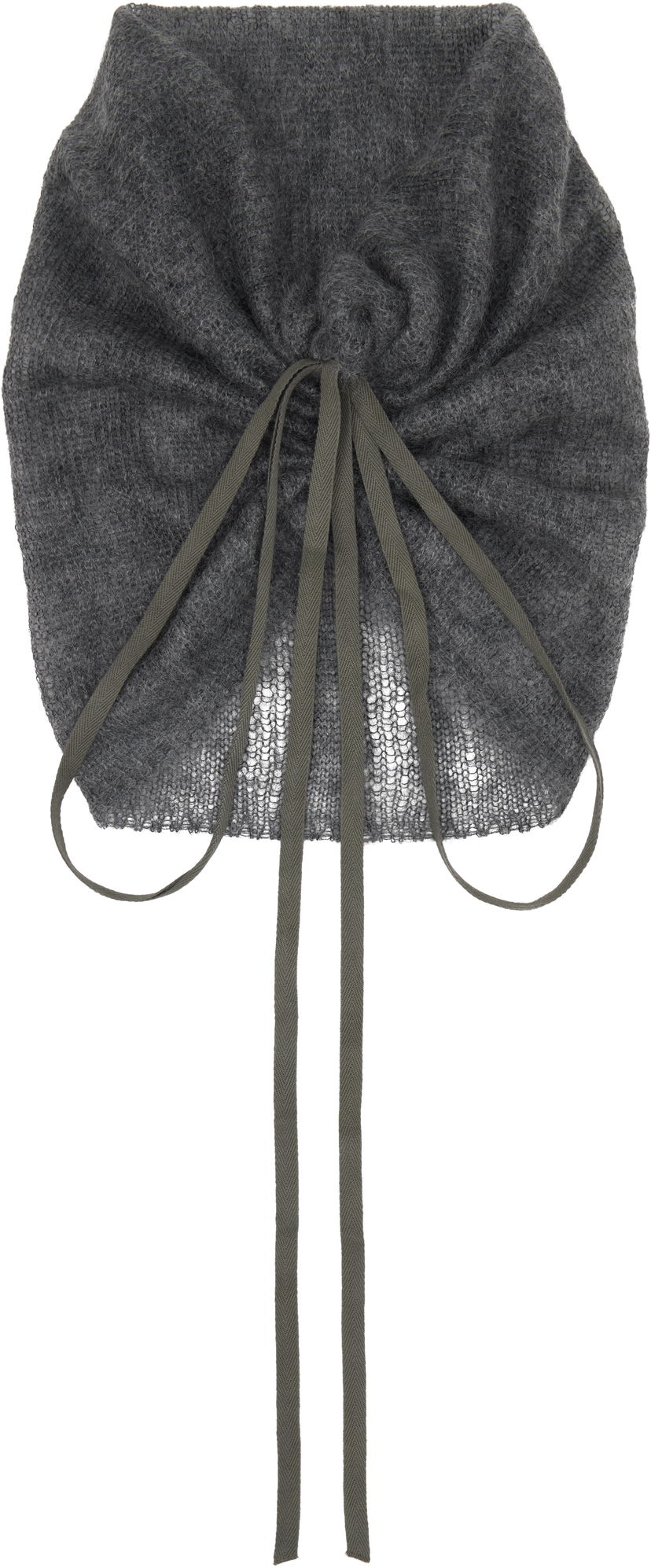 Шарф Ann Demeulemeester Ann Demeulemeester Oden Knit Tie Collar Сірий | 2520-W-CL35-KN069-088