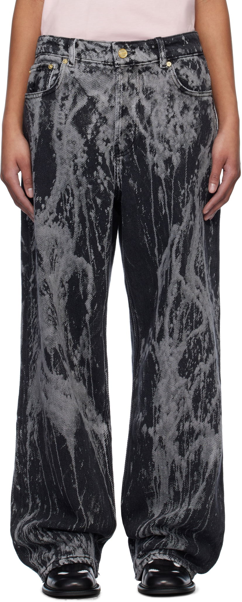 Джинси GANNI Ganni Heavy Denim Izey Jeans чорний | J1595