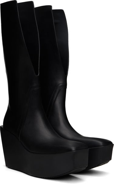 Одяг Rick Owens Rick Owens Hollywood Sliver Platform Winged Kowboys Tall Boots чорний | RP01E7833 LOO, 3