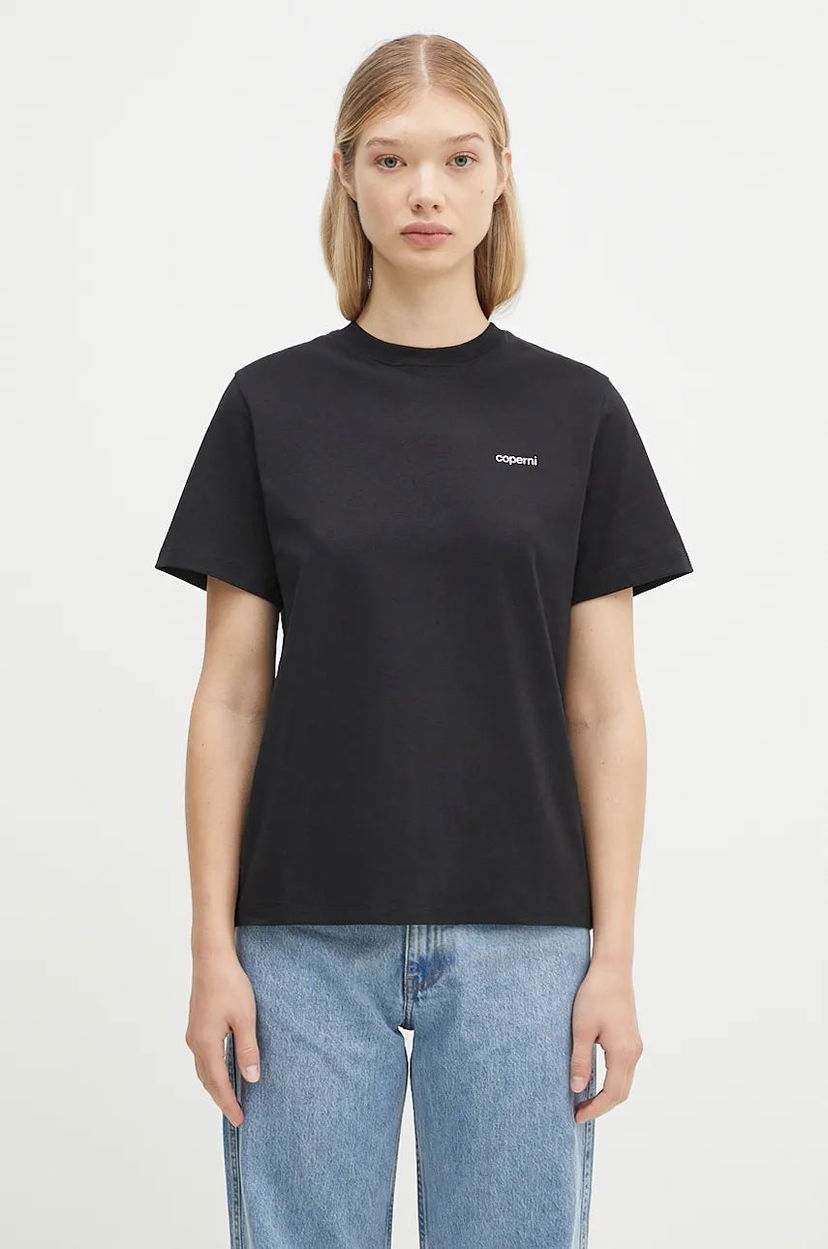 Футболка Coperni Boxy Logo T-Shirt чорний | COPJS03504