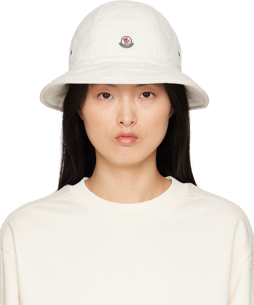 Капелюх Moncler Moncler Quilted Bucket Hat білий | K10933B00033M6310