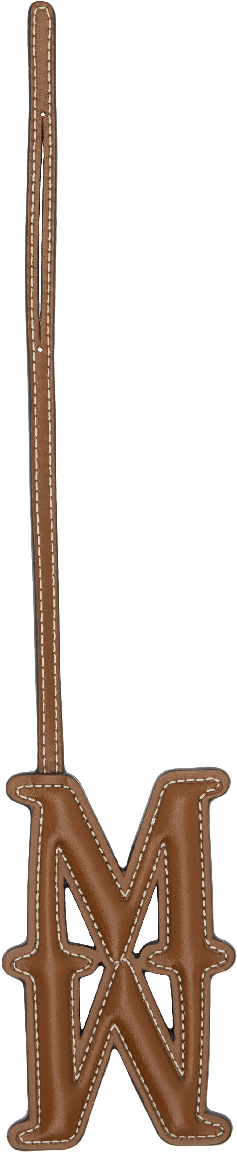 Брелоки Max Mara Max Mara Leather Monogram Keychain Коричневий | 2524726061600