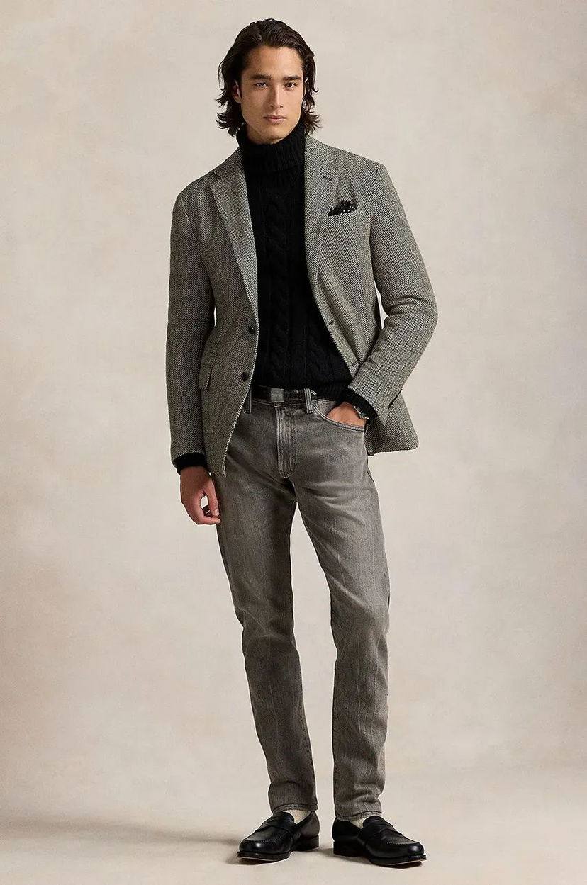 Куртка Polo by Ralph Lauren Slim Fit Grey Jeans Сірий | 710956086