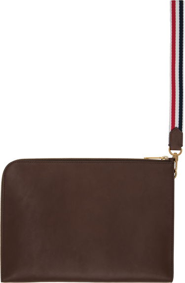 Гаманець Thom Browne Thom Browne Soft Calfskin Medium Gusset Document Holder Коричневий | MAC083A-L0117, 1