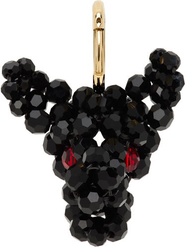 Сережки Simone Rocha Simone Rocha Beaded Creature Single Earring чорний | ERG511 0903, 0