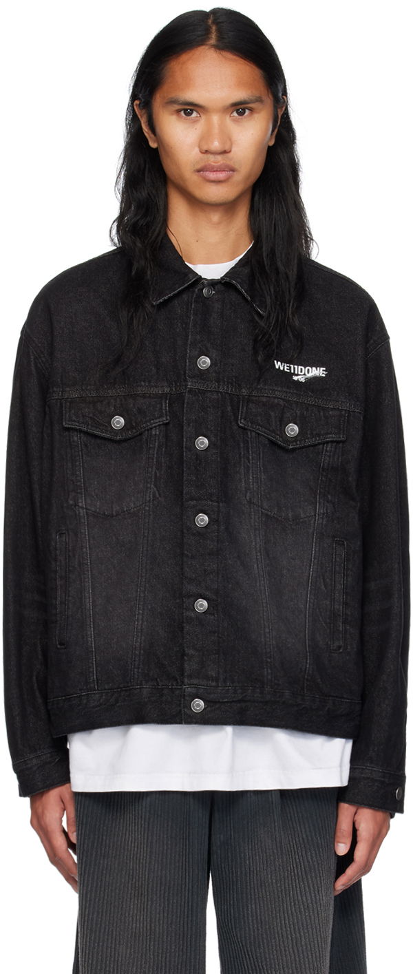 Куртка We11done We11done 1506 Trucker Denim Jacket чорний | WD-DJ1-23-913-U-BK