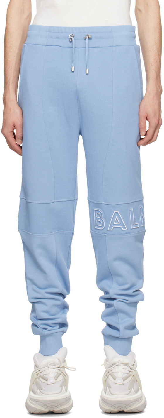 Спортивні штани Balmain Embossed Sweatpants Синій | CH1OB235BC22