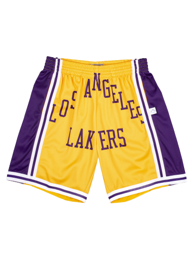 Шорти Mitchell & Ness Blown Out Fashion Shorts Los Angeles Lakers Жовтий | SHORBW19147-LALLTGD