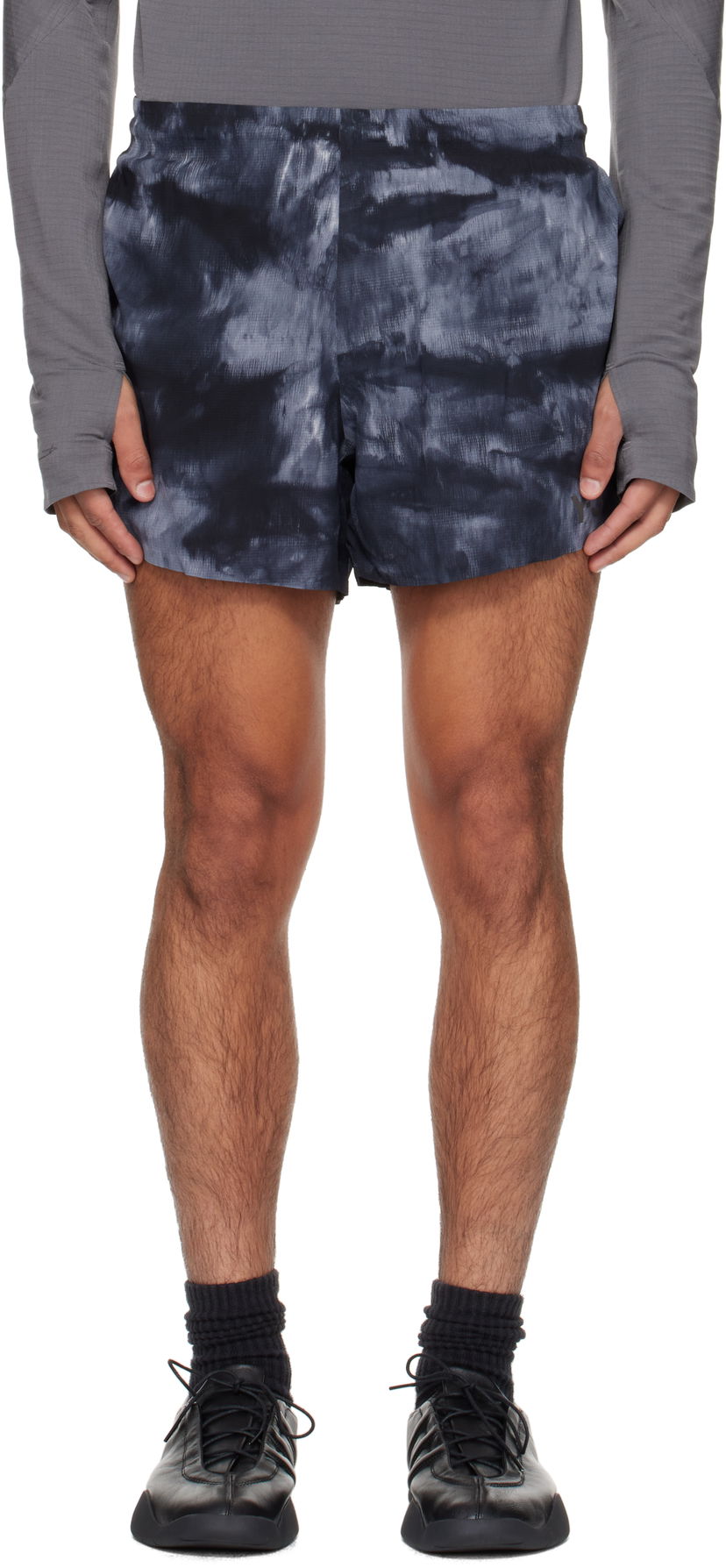 Шорти Y-3 Y-3 AOP Running Shorts чорний | JX4809