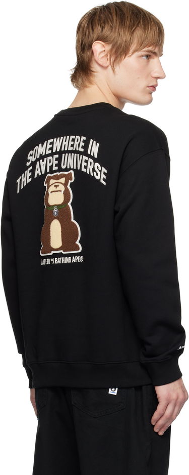 Світшоти AAPE by A Bathing Ape AAPE by A Bathing Ape 'AAPER' Crewneck Sweatshirt чорний | AAPSWMB379XXNBKX, 2