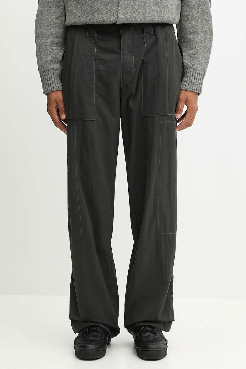 Штани C.P. Company Utility Wide-Leg Contrast Stitch Trousers Сірий | 19CMPA212A110475G