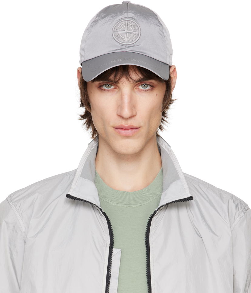 Кепка Stone Island Stone Island Nylon Metal Cap Сірий | K1S159100995S0076