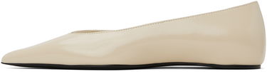 Одяг TOTEME TOTEME Asymmetric Ballerina Flats бежевий | 241-WAS990-LE0046, 2