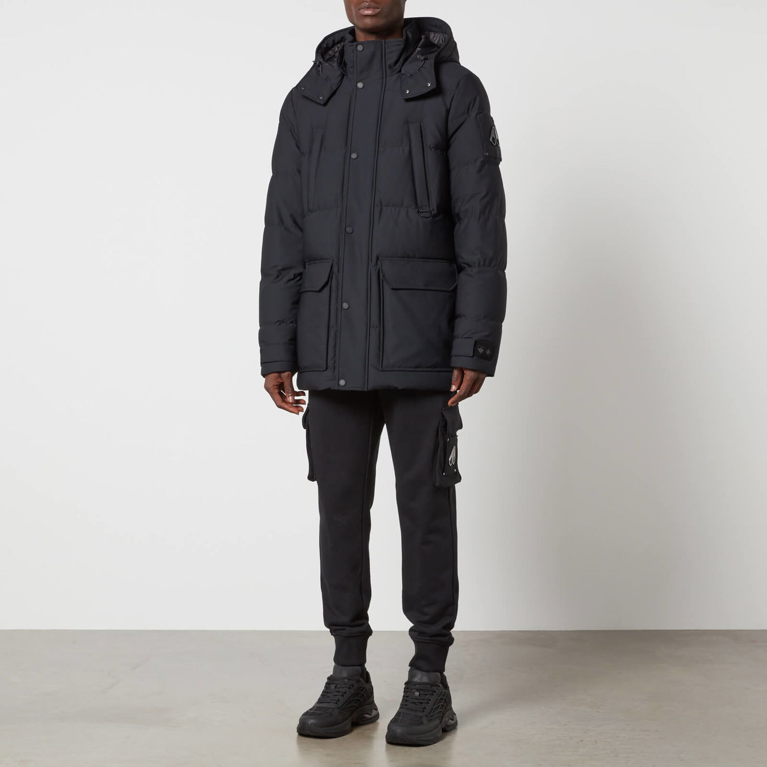 Парка Moose Knuckles Nylon Blend Down Coat чорний | M32MJ152-292, 0