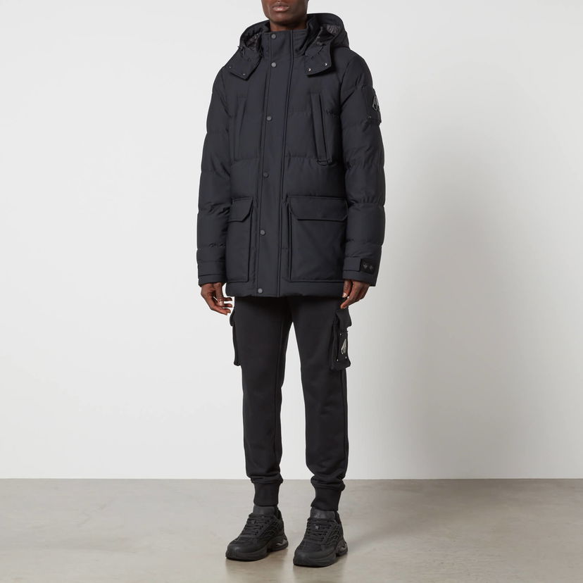 Парка Moose Knuckles Nylon Blend Down Coat чорний | M32MJ152-292