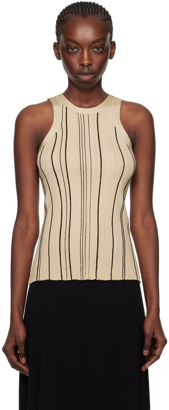 Безрукавка TOTEME TOTEME Braid Rib Tank Top бежевий | 242-WRT2292-YA0044
