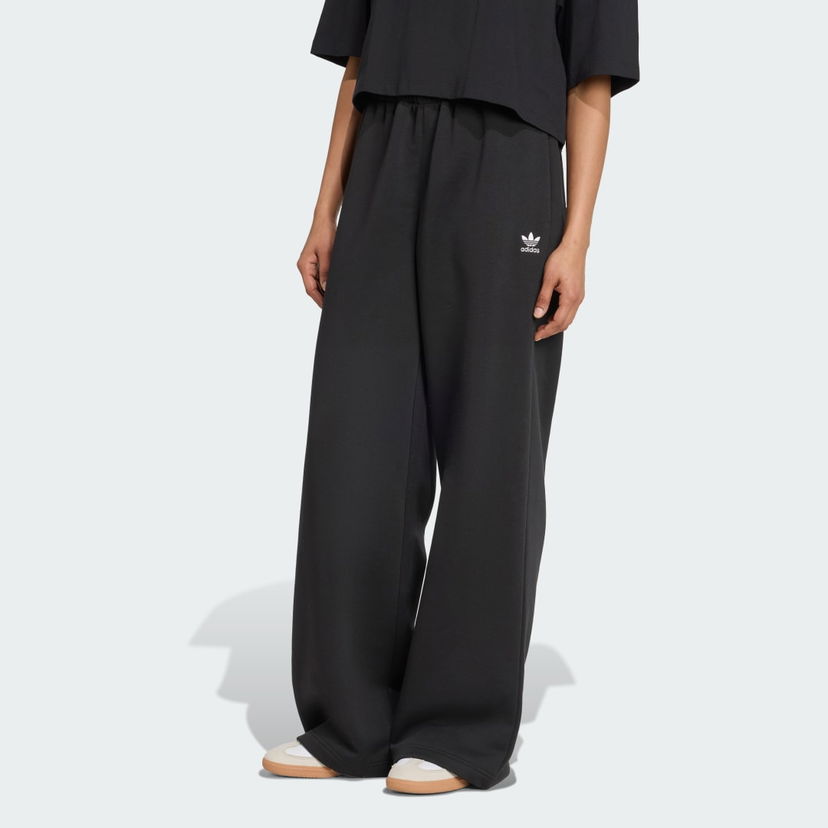 Штани adidas Performance Essentials Wide Leg Fleece Pants чорний | JX5251