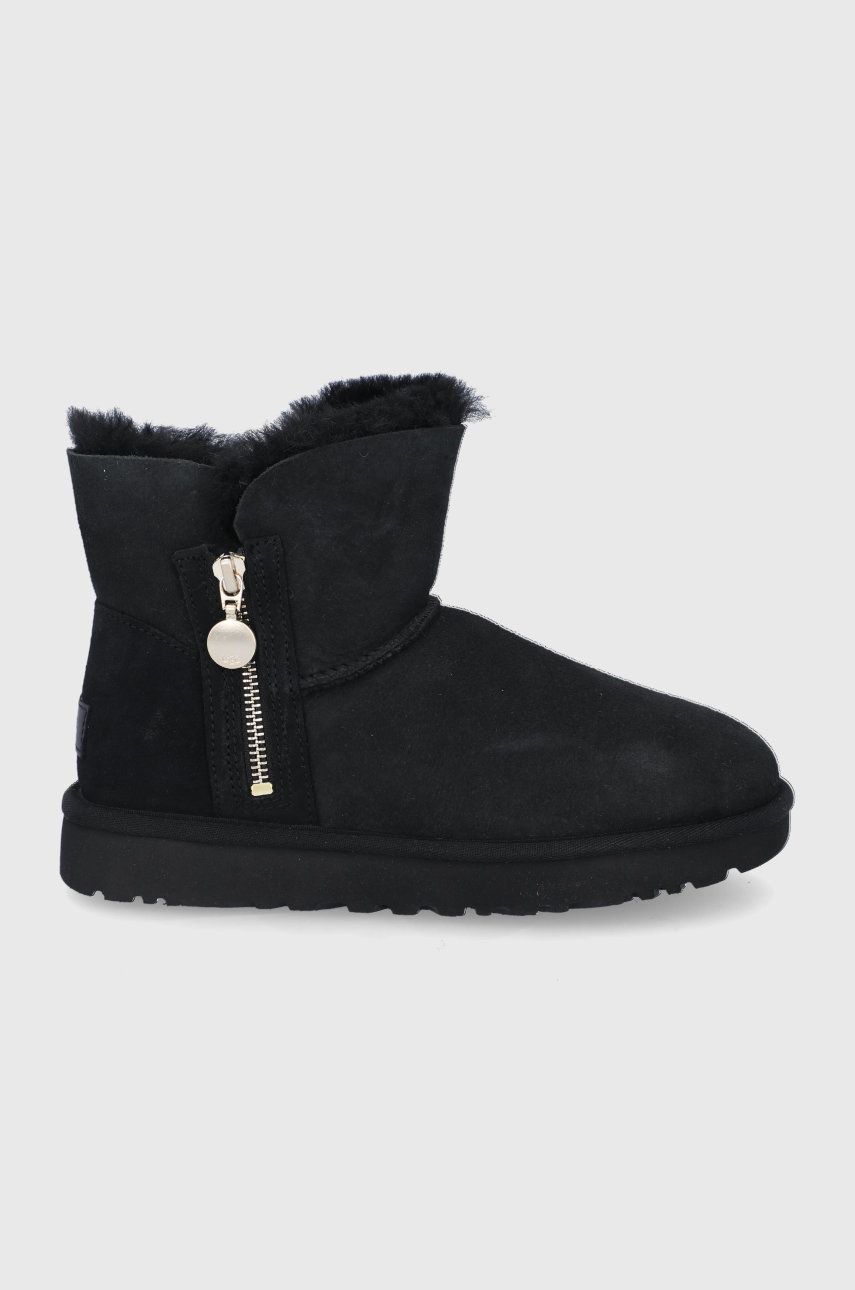Кросівки та взуття UGG Bailey Zip Mini Boot W чорний | 1112481.BLK, 0