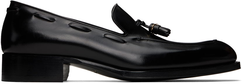 Догляд за взуттям Tom Ford TOM FORD Edgar Tassel Leather Loafers чорний | J1118-LCL021P