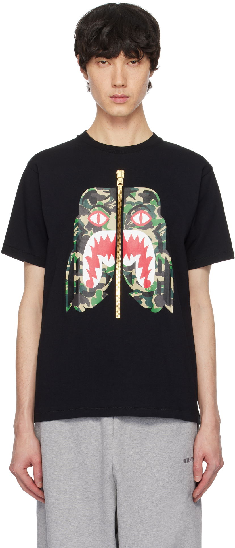 Футболка BAPE Camo Tiger Graphic T-Shirt чорний | 001TEK801008M