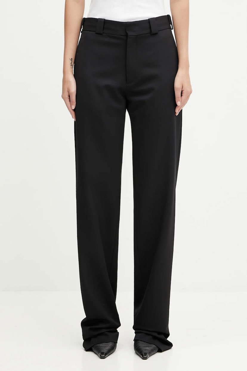 Штани VETEMENTS Fitted Tailored High Waist Pants чорний | WH76TP300SB