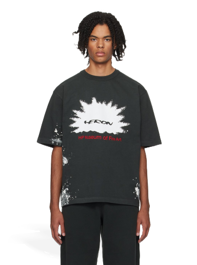 Футболка HERON PRESTON 'Museum' T-Shirt чорний | HMAA032F23JER0051025