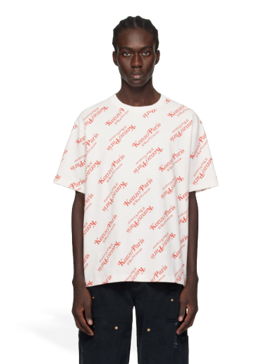Футболка KENZO Paris VERDY Edition T-shirt "Off-White" білий | FE58TS0044SY