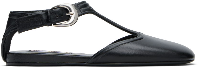 Кросівки та взуття Jil Sander Jil Sander Mary Jane Ballerina Flats чорний | J16WP0131_P8226