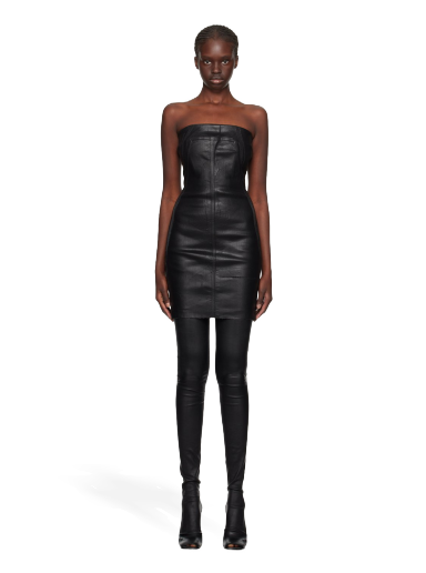 плаття Rick Owens Bustier Denim Minidress чорний | RP02C1567 SLK