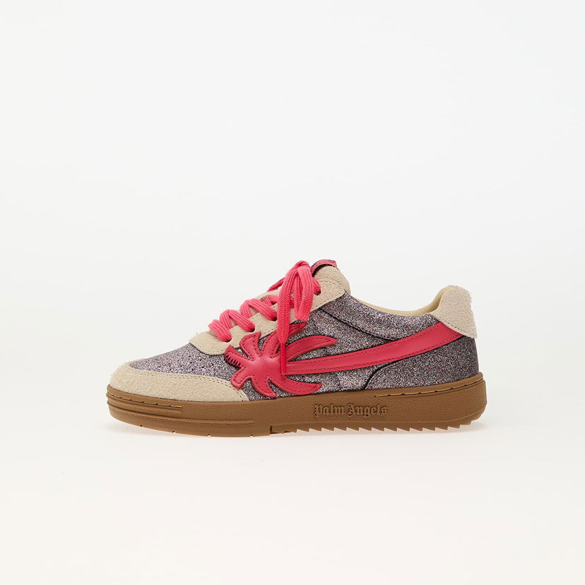 Кросівки та взуття Palm Angels Kids Palm Beach University Glitter Silver Фіолетовий | PGIA014S25LEA0017229