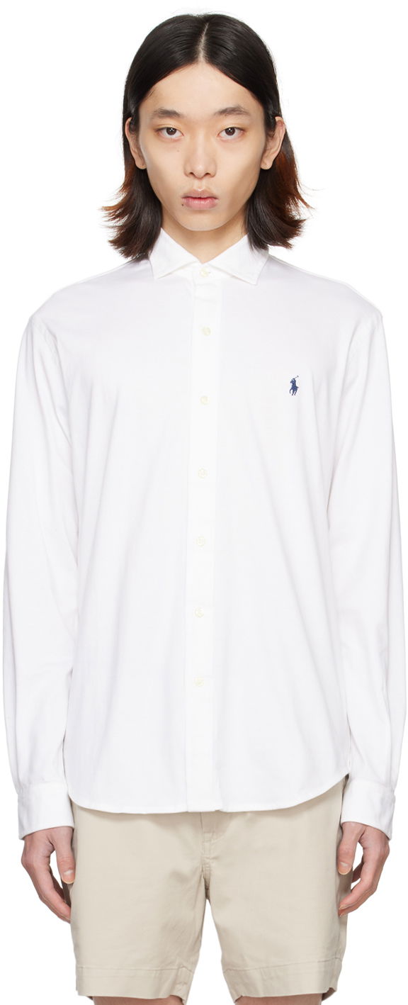 Сорочка Polo by Ralph Lauren Embroidered Shirt білий | 710899386001