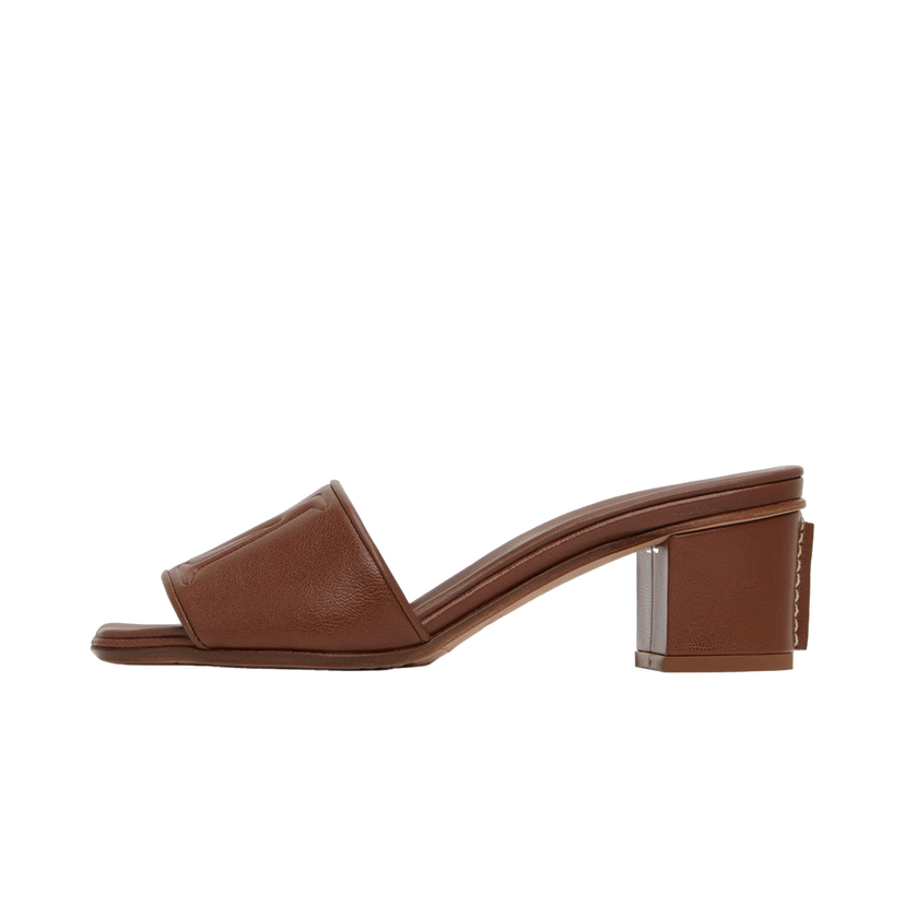 Кросівки та взуття Max Mara Max Mara Embossed Heeled Sandals Коричневий | 2345211131600 MM81128