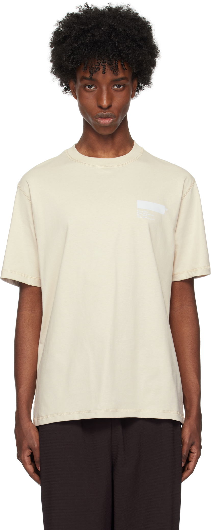 Футболка AFFXWRKS Standardized T-shirt бежевий | FW24T02