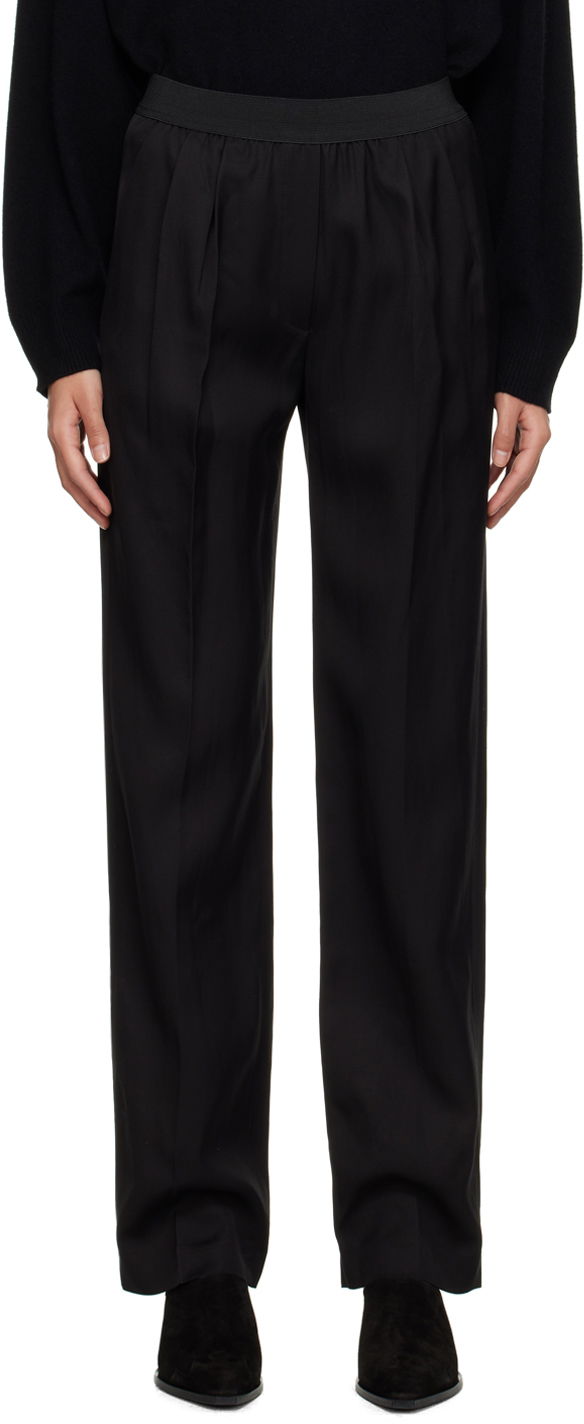 Штани Loulou de Saison Loulou de Saison Takaroa Trousers чорний | TAKAROA